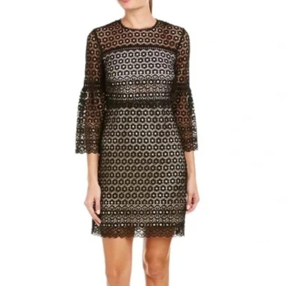 J Crew Bell-sleeve Daisy Lace Dress